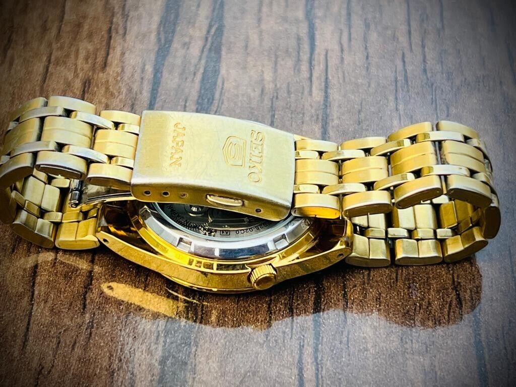 Seiko 5 Automatic All Gold Plated 21 Jewels 36mm 7s26-02c0 Japan Made