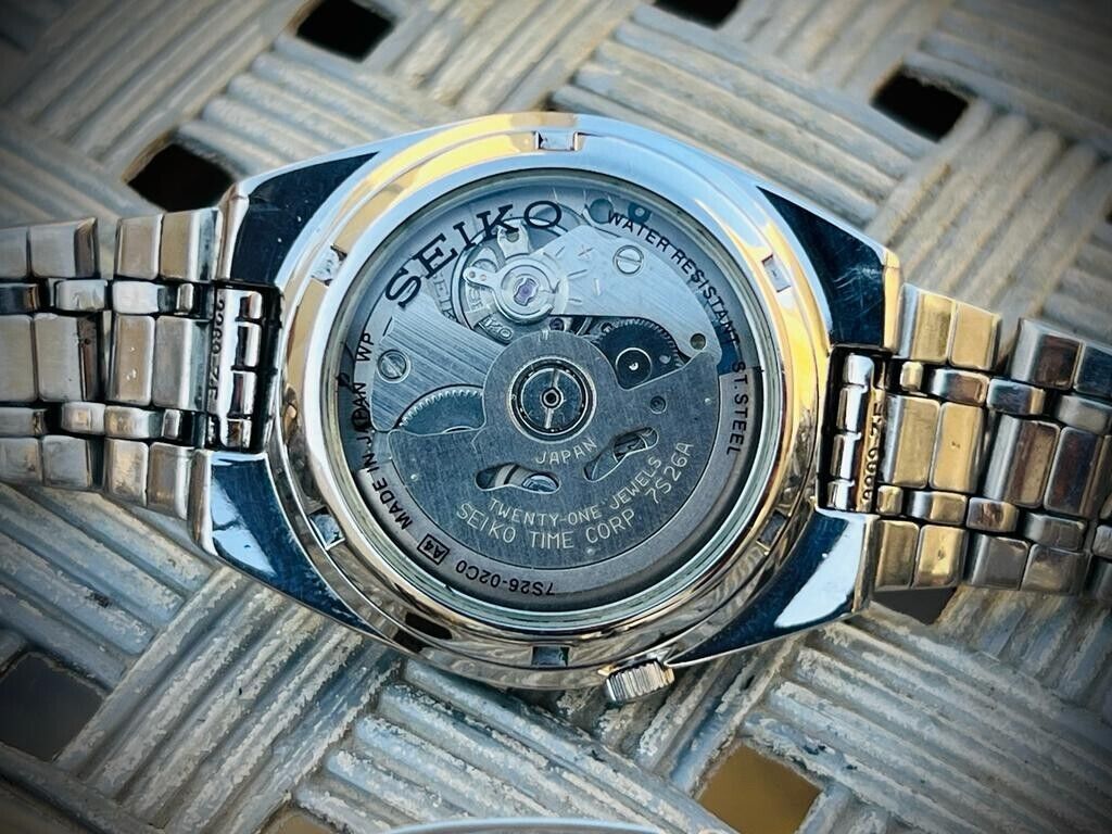 Seiko 5 Automatic Radium Dial 21 Jewels 36mm 7s26 02c0 Japan Made - Grab A Watch Co