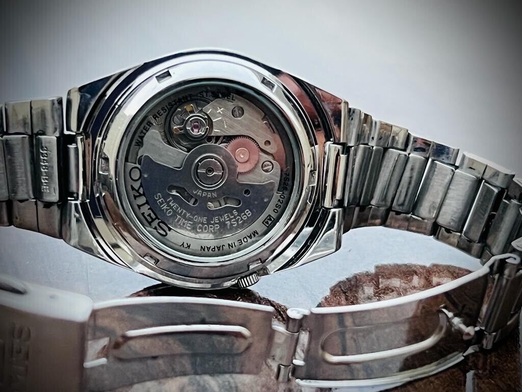 Seiko 5 Automatic Radium Dial 21 Jewels 7S26-02S0 37mm Men’s Watch, Japan Made - Grab A Watch Co