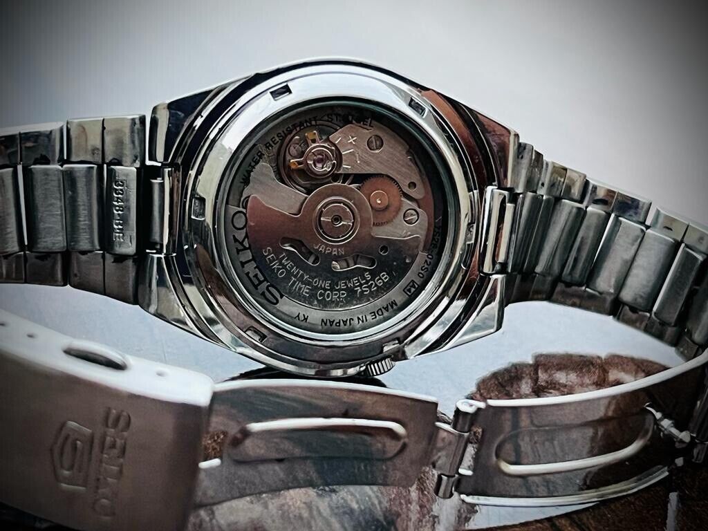 Seiko 5 Automatic Radium Dial 21 Jewels 7S26-02S0 37mm Men’s Watch, Japan Made - Grab A Watch Co