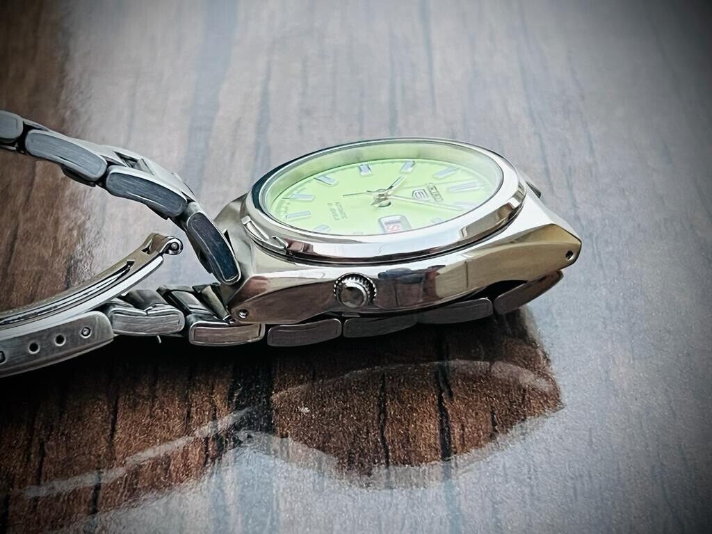 Seiko 5 Automatic Radium Dial 21 Jewels 7S26-02S0 37mm Men’s Watch, Japan Made - Grab A Watch Co
