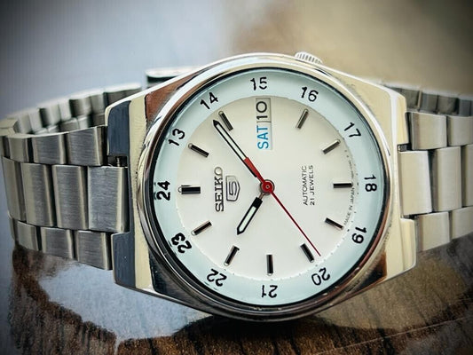 Seiko 5 Automatic Railway 21 Jewels 7S26-0530 36mm Men’s Watch, Japan made