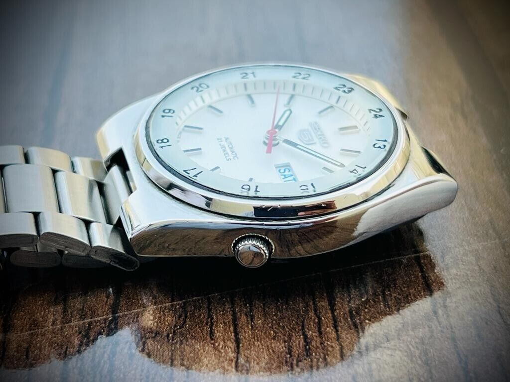 Seiko 5 Automatic Railway 21 Jewels 7S26-0530 36mm Men’s Watch, Japan made