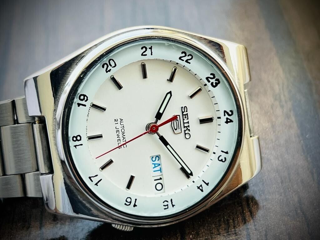 Seiko 5 Automatic Railway 21 Jewels 7S26-0530 36mm Men’s Watch, Japan made