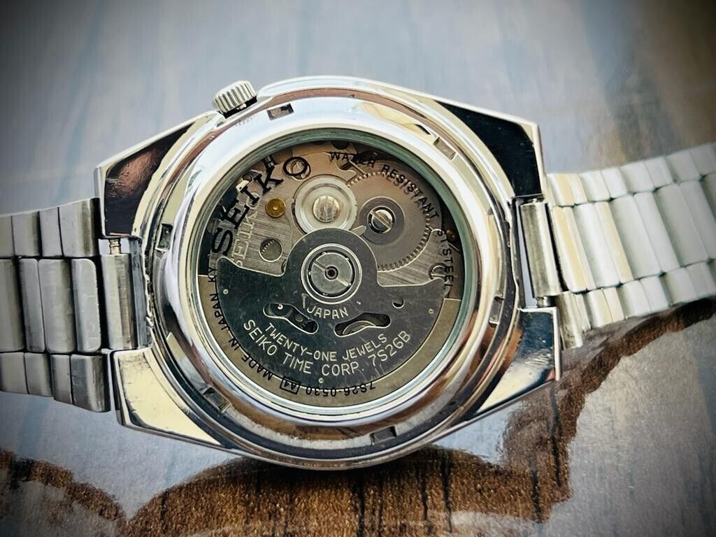 Seiko 5 Automatic Railway 21 Jewels 7S26-0530 36mm Men’s Watch, Japan made