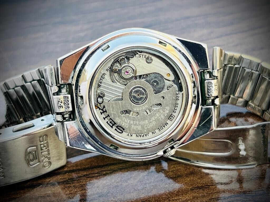 Seiko 5 Automatic Railway Radium Dial 21 Jewels 7s26-0530, 36mm Gents Watch - Grab A Watch Co