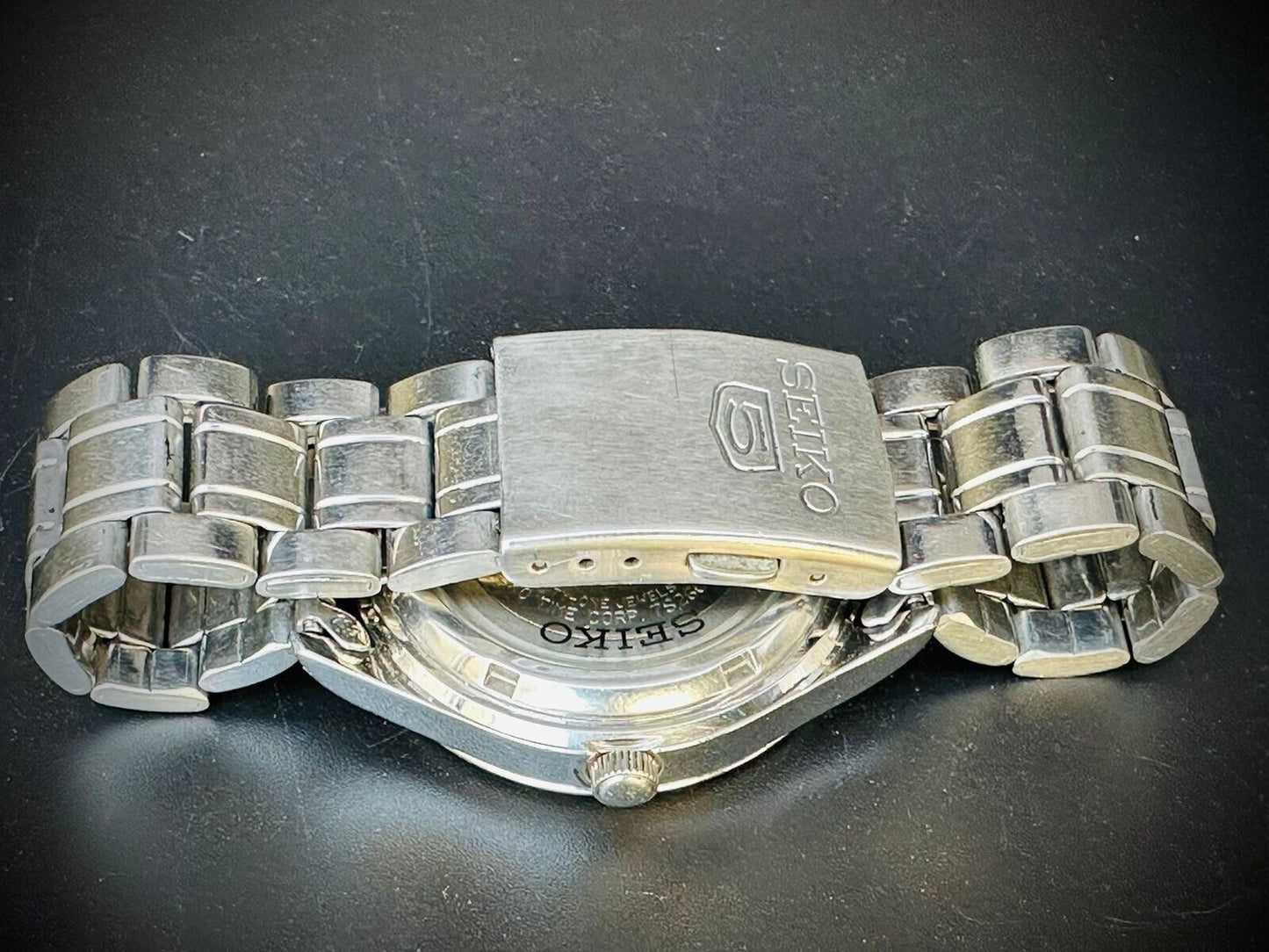 Seiko 5 Automatic White Dial 21 Jewels 38mm 7s26 03w0 Japan Made