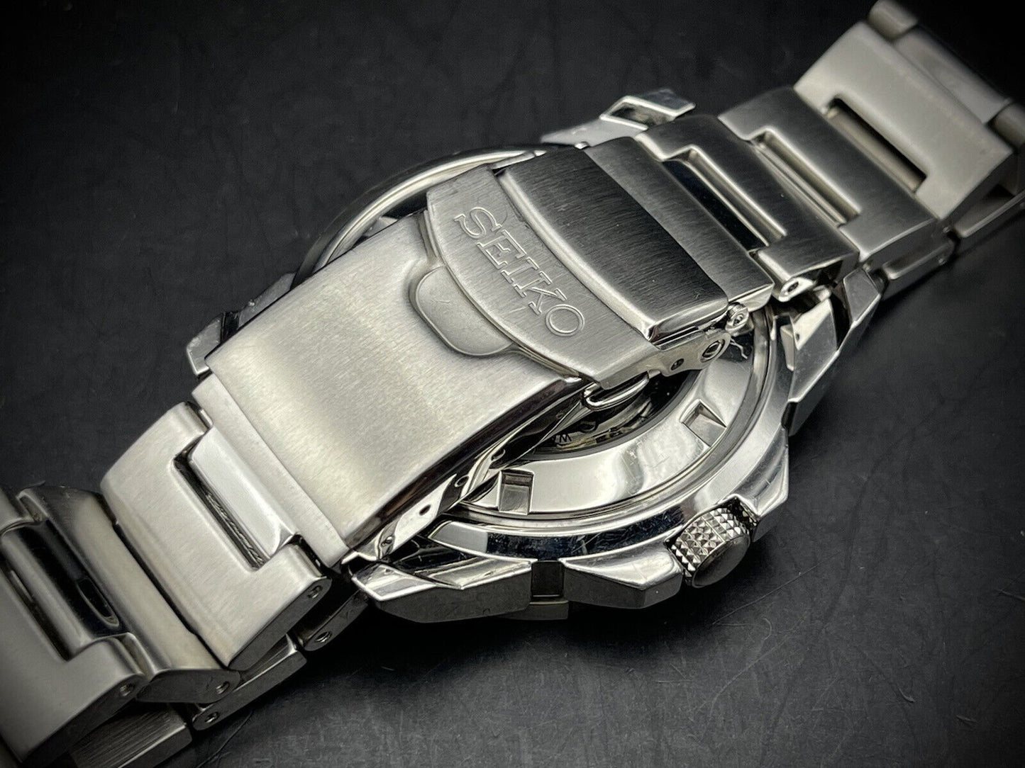 Seiko 5 Sports 100m 4R36-03L0 Monster Black Dial,  Automatic Gents Watch Genuine