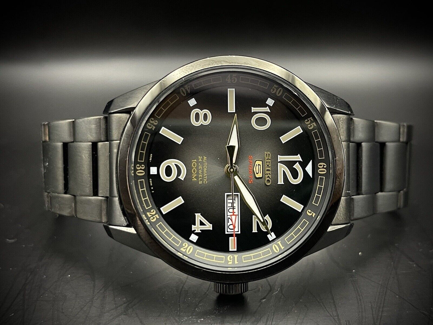 Seiko 5 Sports 100m Monster Beautiful SRP63K1 Automatic Mens Watch - Grab A Watch Co