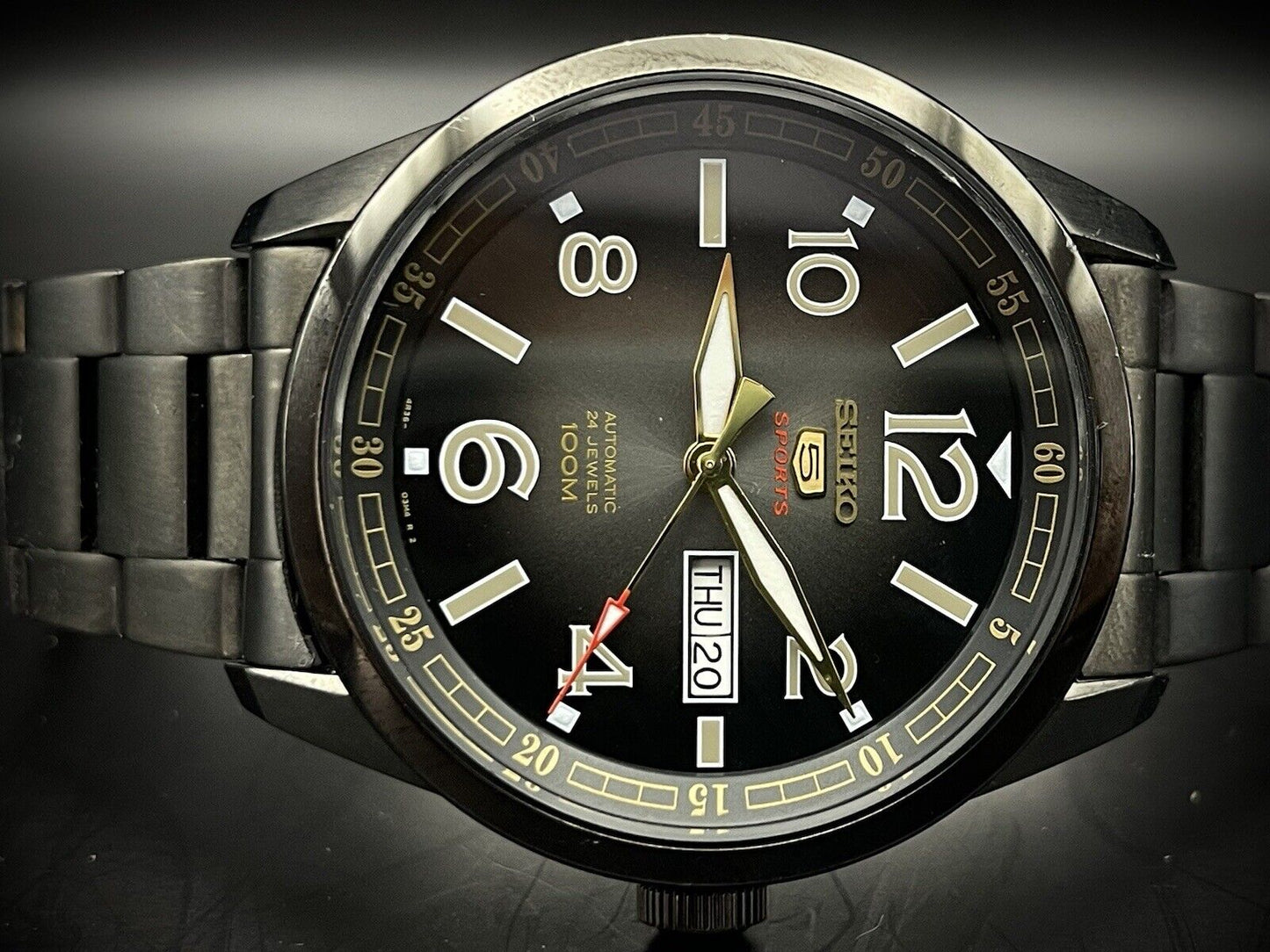Seiko 5 Sports 100m Monster Beautiful SRP63K1 Automatic Mens Watch - Grab A Watch Co