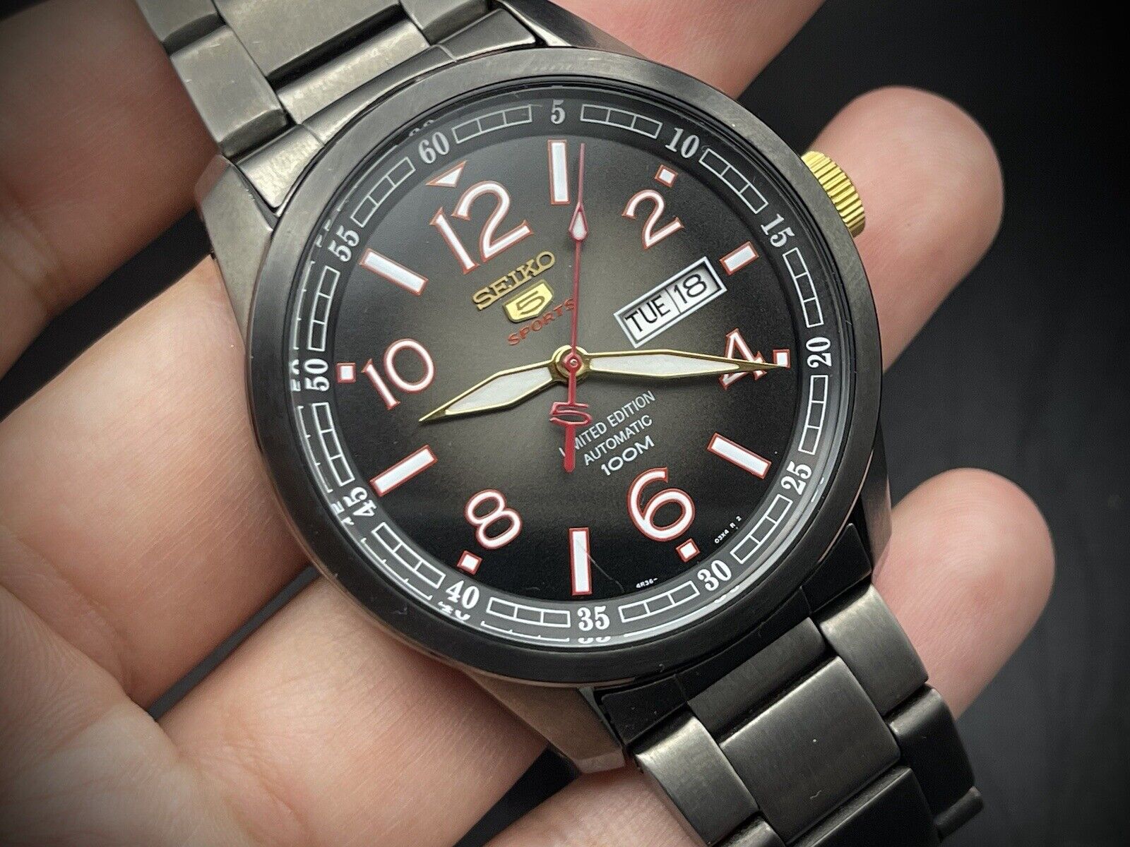 Seiko 5 Sports 100m Monster Limited Edition SRP647K1 Automatic Mens Watch - Grab A Watch Co