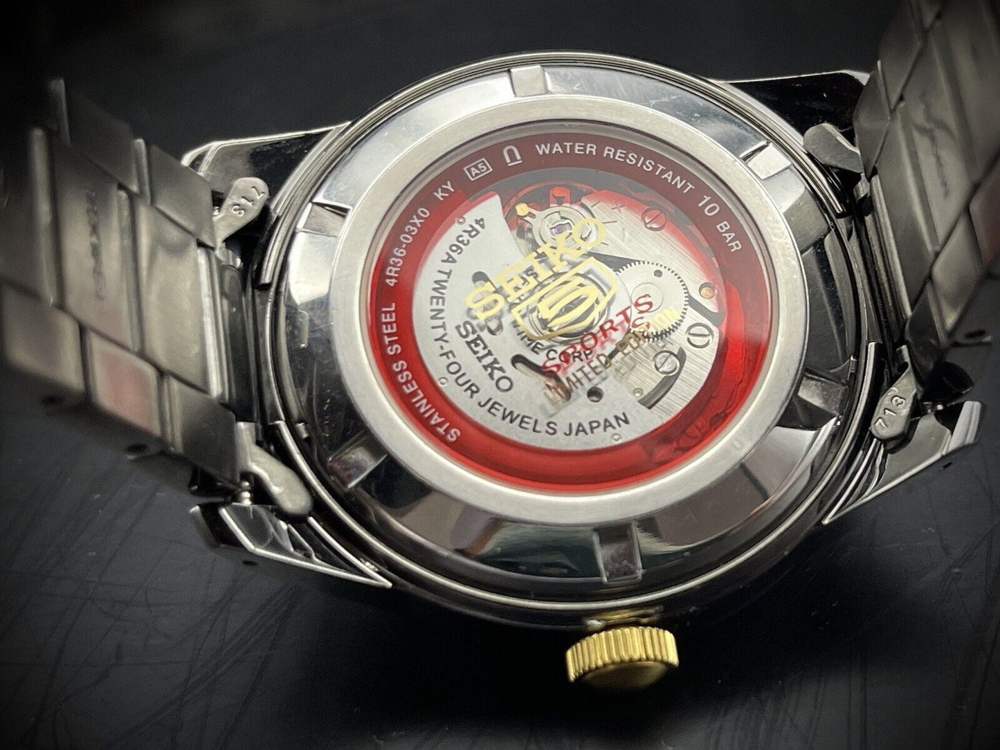 Seiko 5 Sports 100m Monster Limited Edition SRP647K1 Automatic Mens Watch - Grab A Watch Co