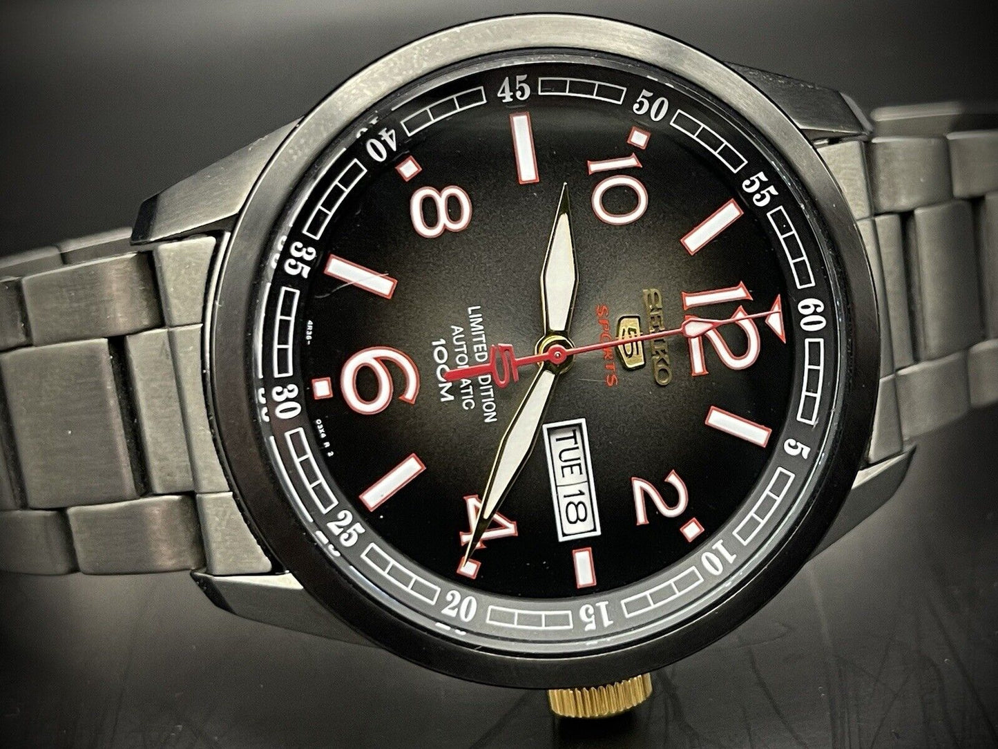 Seiko 5 Sports 100m Monster Limited Edition SRP647K1 Automatic Mens Watch - Grab A Watch Co
