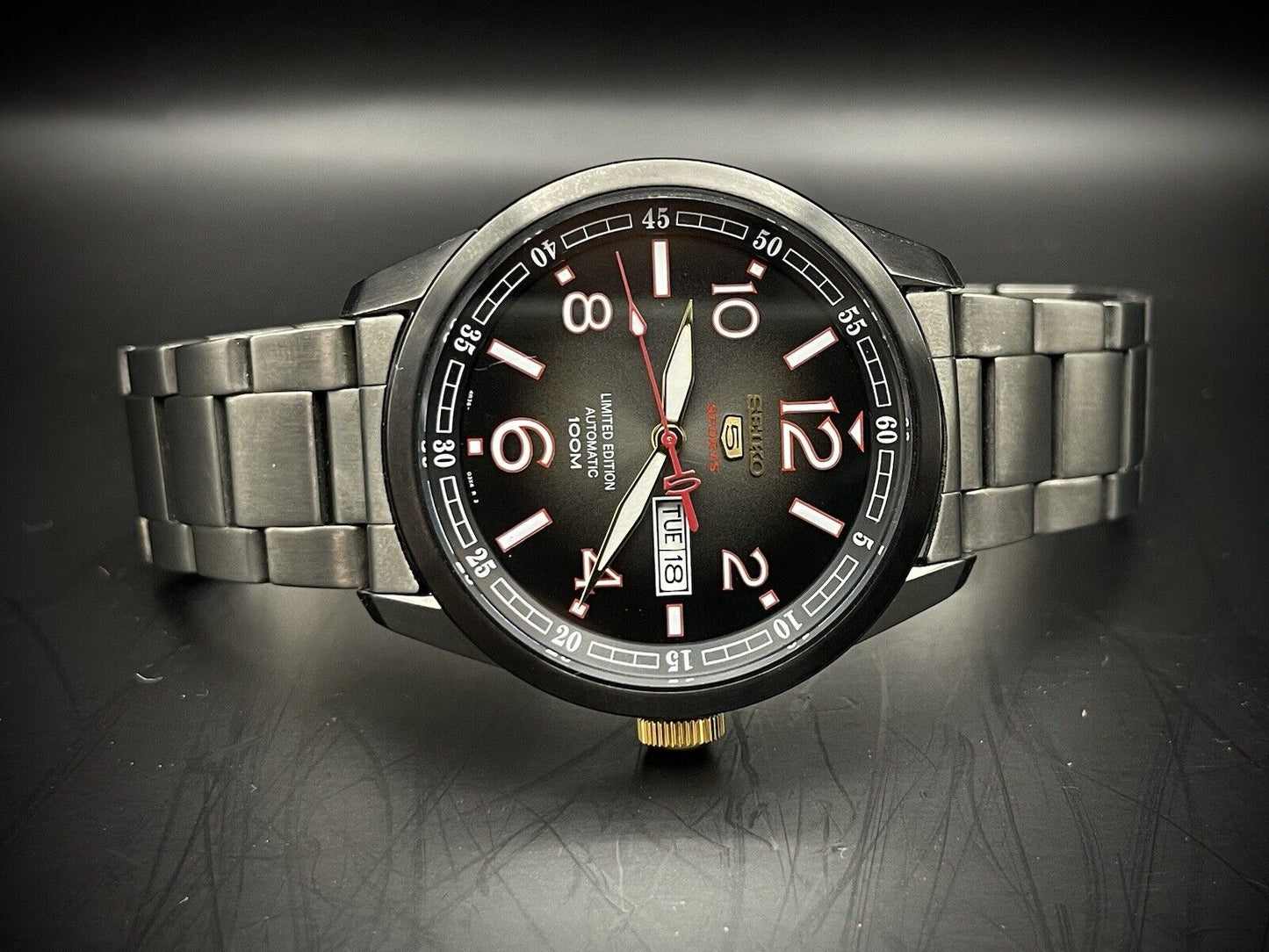 Seiko 5 Sports 100m Monster Limited Edition SRP647K1 Automatic Mens Watch - Grab A Watch Co