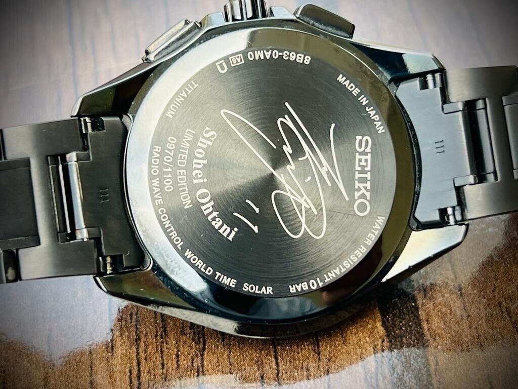 Seiko Shohei Otani Limited Edition Solar Radio Powered Titanium SAGA257 Watch
