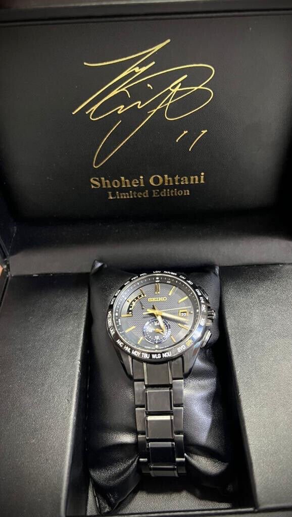 Seiko Shohei Otani Limited Edition Solar Radio Powered Titanium SAGA257 Watch