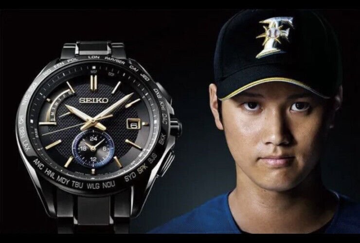 Seiko Shohei Otani Limited Edition Solar Radio Powered Titanium SAGA257 Watch