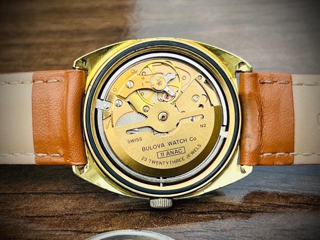 Vintage Bulova Automatic 36mm 23 Jewels 40 Microns Gold Plated 775-1 Swiss made