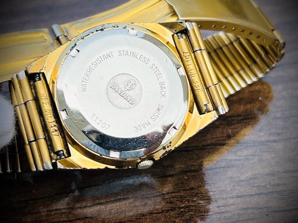 Vintage Candino 2000 Automatic Dial 34mm Mens Watch, Swiss, Rare