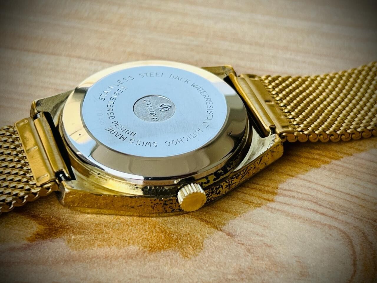 Vintage Candino Khamsin 50 Automatic Gold Dial 39mm Mens Watch, Swiss, Rare