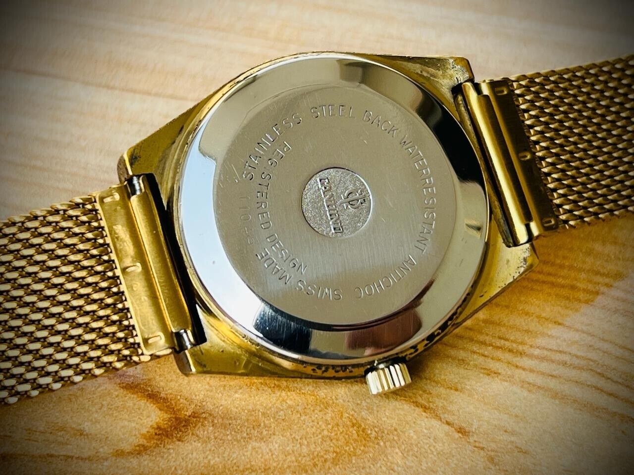 Vintage Candino Khamsin 50 Automatic Gold Dial 39mm Mens Watch, Swiss, Rare