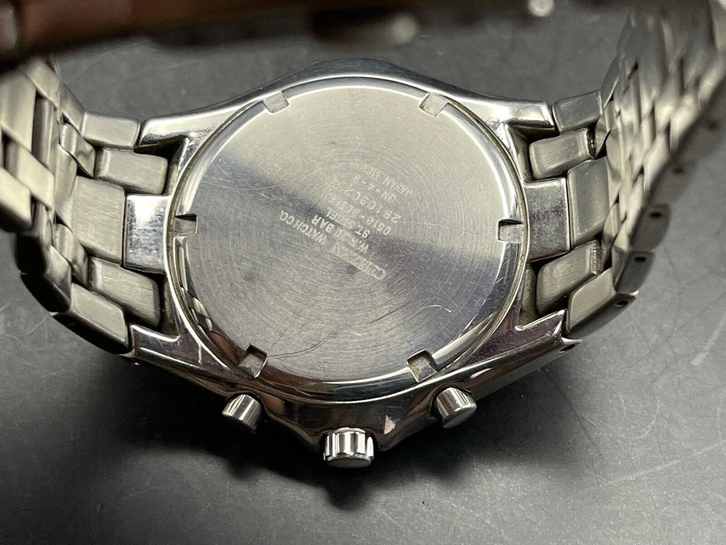 Vintage Citizen Chronograph 10 Bar Gents Watch, Japan made Quartz - Grab A Watch Co