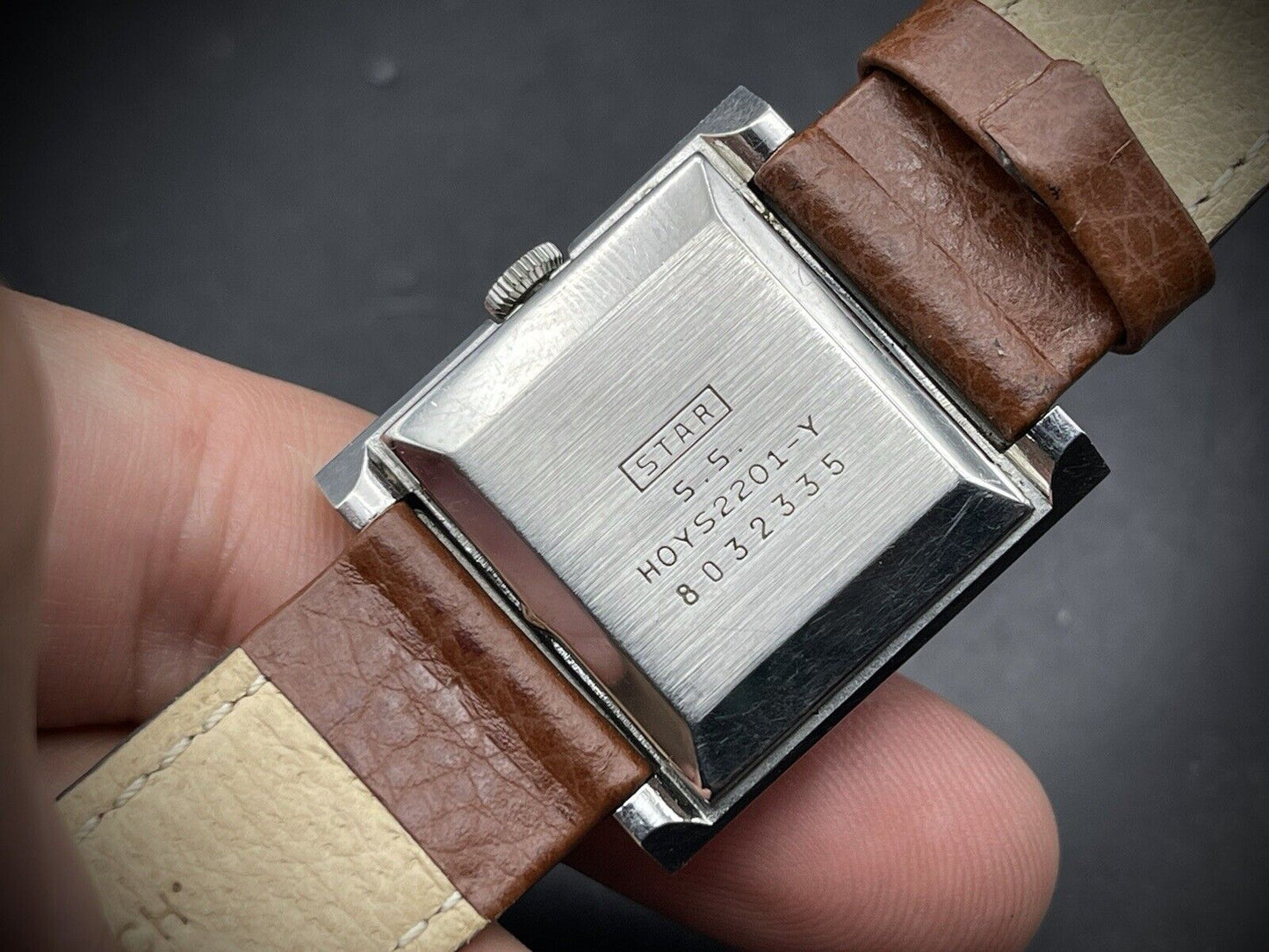 Vintage Citizen Deluxe Ivory 21 Jewels Tank 27mm Manual Wind Unisex Watch, Japan