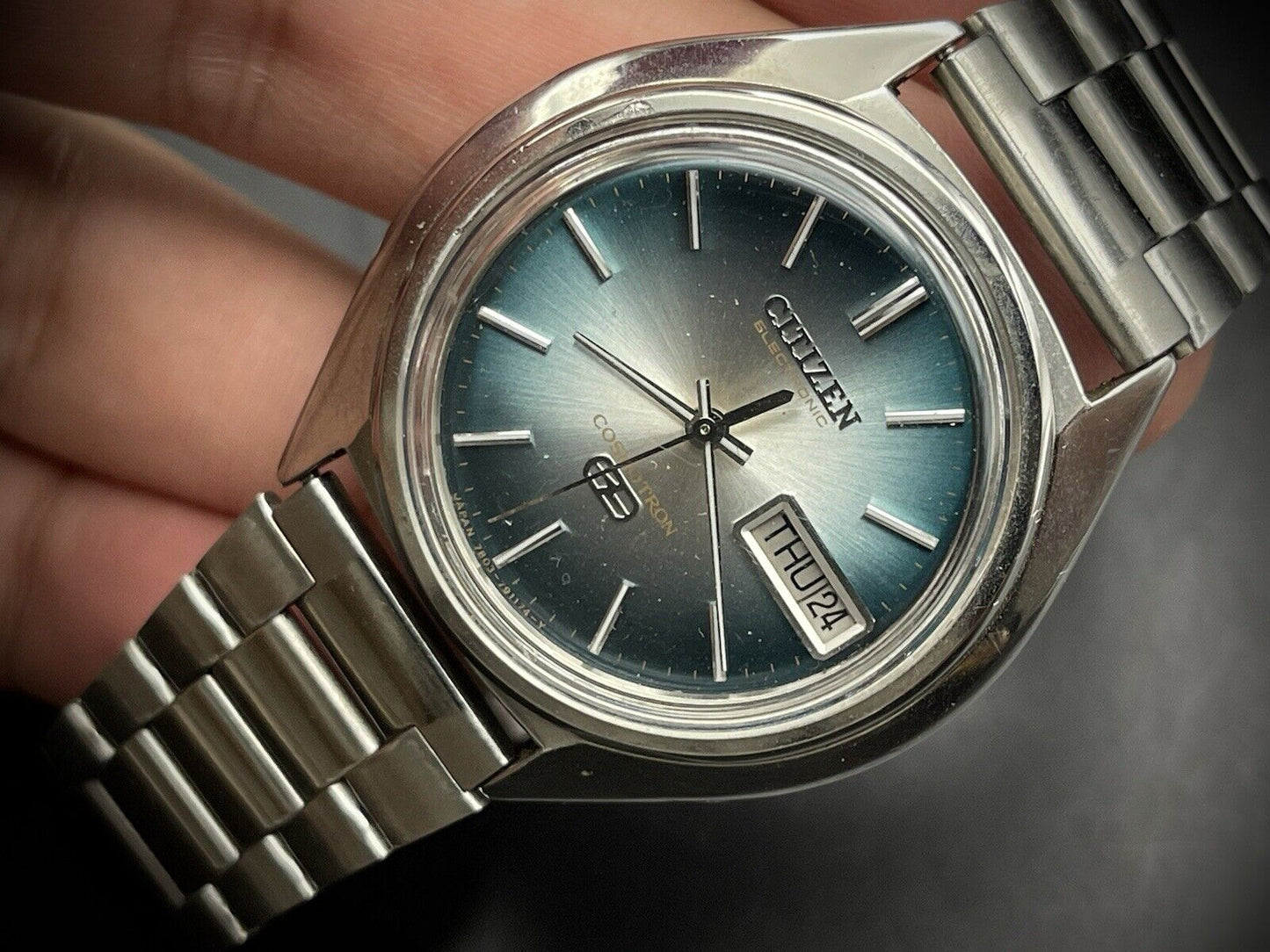 Vintage Citizen Electronic Cosmotron 7804 Gents Watch, Japan made