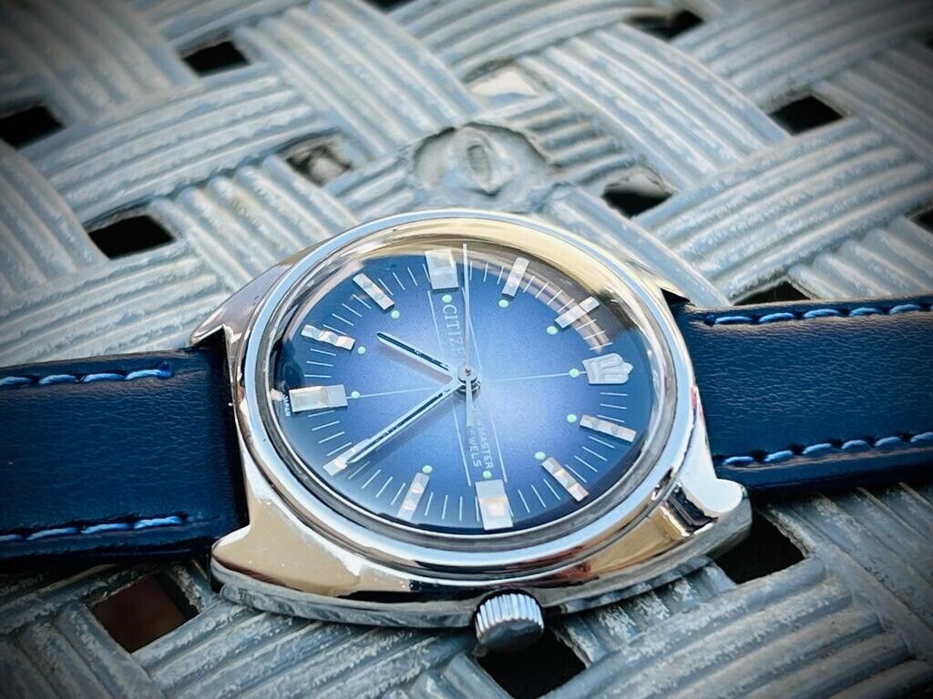 Vintage Citizen New Master Purple Dial Manual Wind 38mm Gents Watch, Japan made