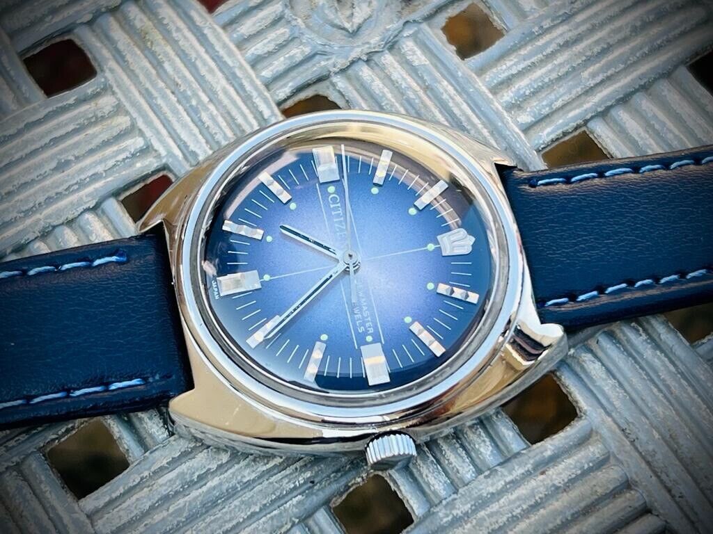 Vintage Citizen New Master Purple Dial Manual Wind 38mm Gents Watch, Japan made