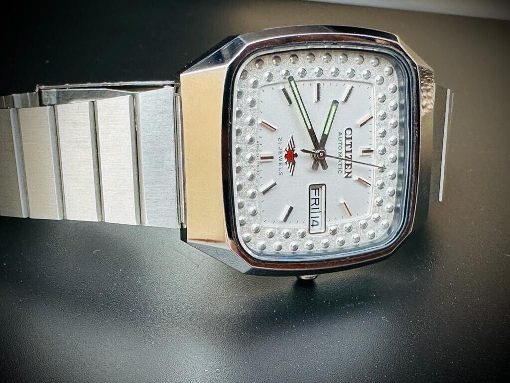 Vintage Citizen NOS White Dial Automatic 21 Jewels 36mm 71-2558, Japan Made - Grab A Watch Co