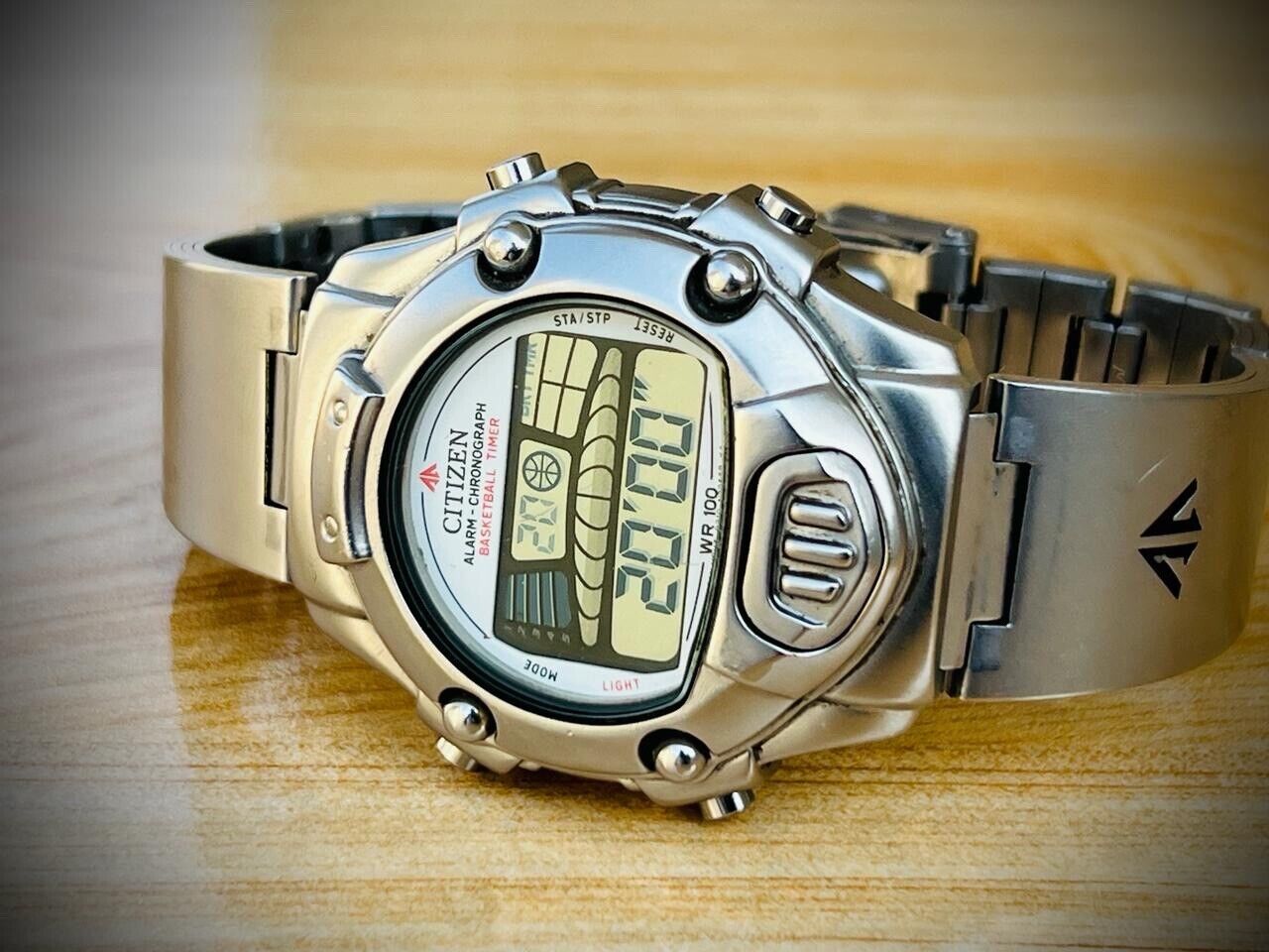 Vintage Citizen Promaster Digital Basketball Timer Japan Men s Watch 37mm RARE