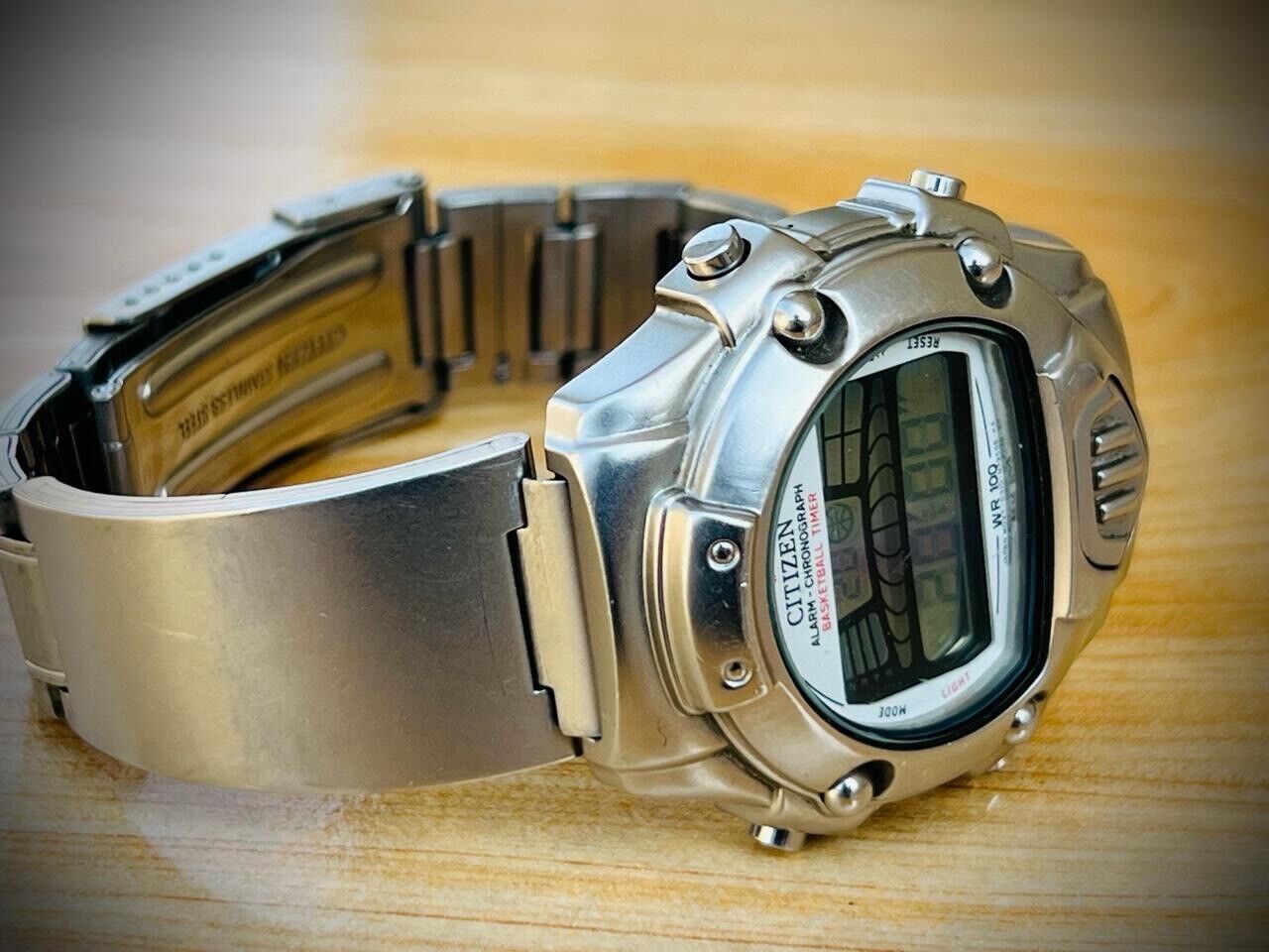 Vintage Citizen Promaster Digital Basketball Timer Japan Men's Watch 37mm RARE - Grab A Watch Co