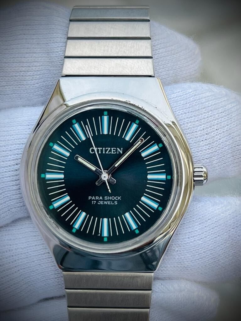 Vintage Citizen Stunning Dial Automatic 17 Jewels 0200 Mens Watch, Perfect - Grab A Watch Co