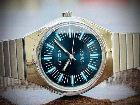 Vintage Citizen Stunning Dial Automatic 17 Jewels 0200 Mens Watch, Perfect - Grab A Watch Co