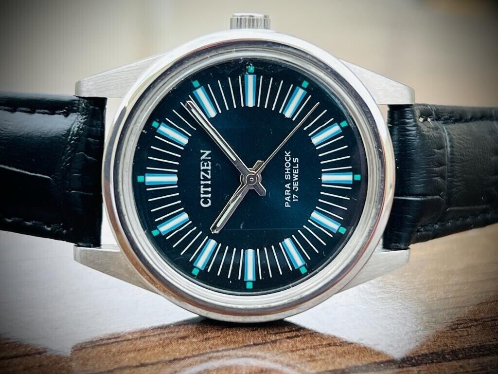 Vintage Citizen Stunning Dial Automatic 17 Jewels 1800 Mens Watch, Perfect - Grab A Watch Co