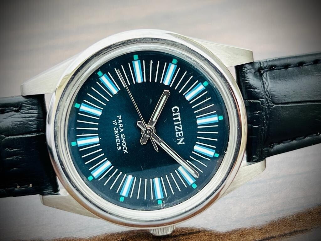 Vintage Citizen Stunning Dial Automatic 17 Jewels 1800 Mens Watch, Perfect - Grab A Watch Co