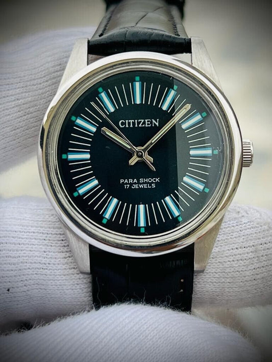 Vintage Citizen Stunning Dial Automatic 17 Jewels 1800 Mens Watch, Perfect - Grab A Watch Co