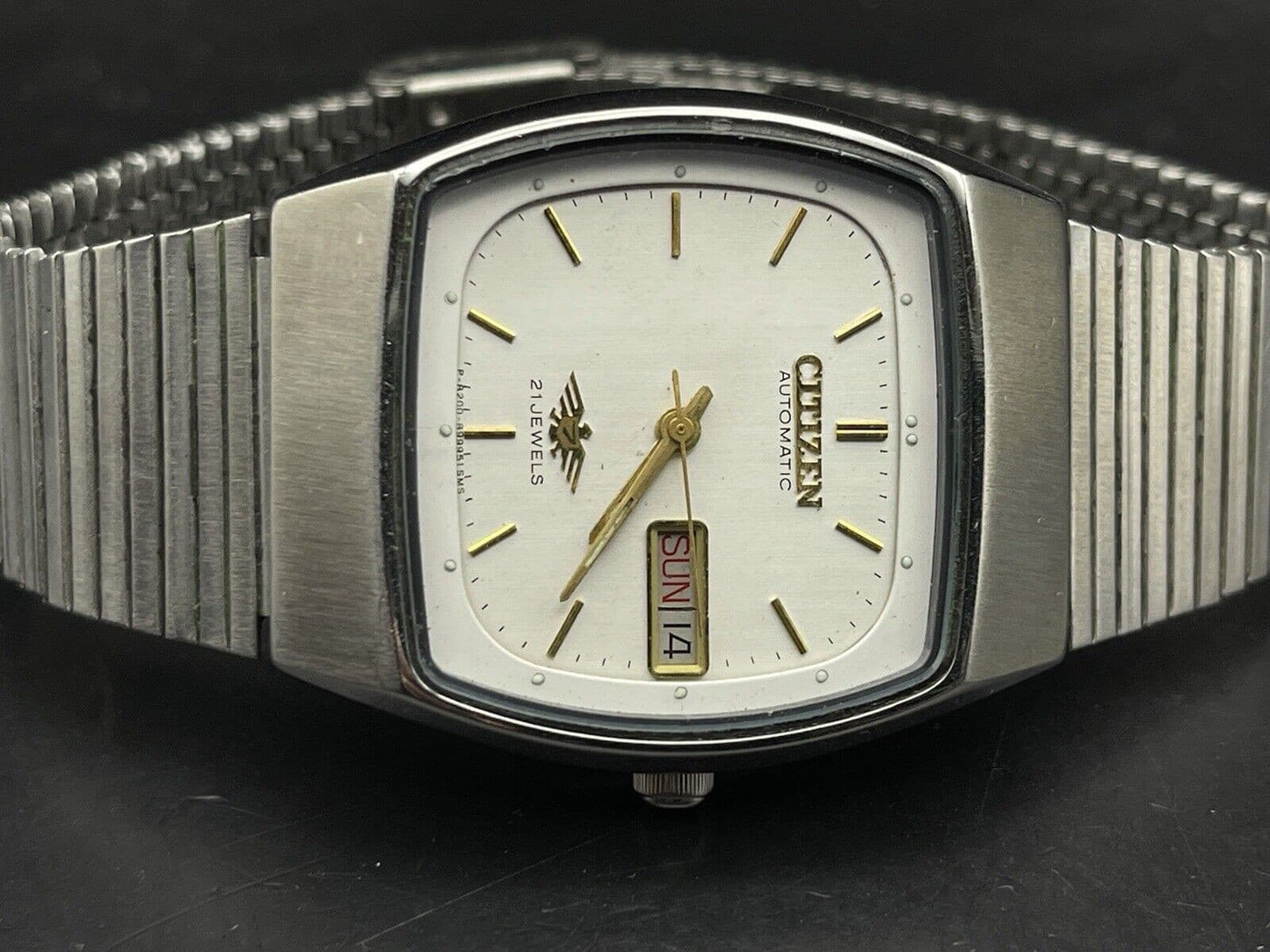 Vintage Citizen White Dial 35mm Automatic Gents Watch, Japan - Grab A Watch Co
