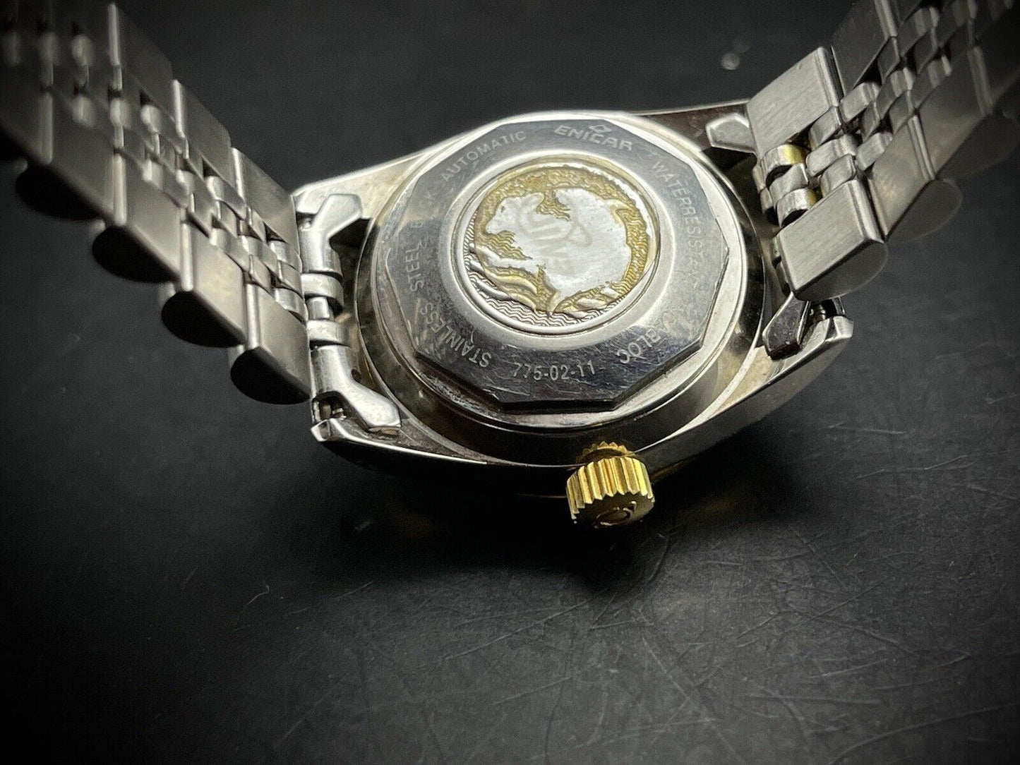 Vintage Enicar 50m Datejust Jubilee 26mm Rare Automatic Ladies Watch, 25J, Swiss - Grab A Watch Co