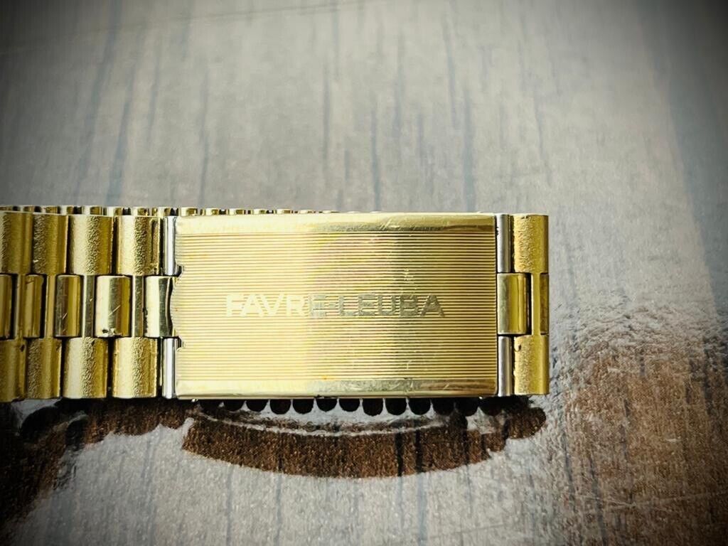 Vintage Favre Leuba Geneve Duomatic Mens Watch 37mm, Perfect - Grab A Watch Co