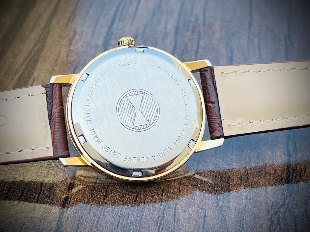 Vintage Favre Leuba Geneve Manual Wind Mens Watch 34mm, Perfect, Swiss Made - Grab A Watch Co