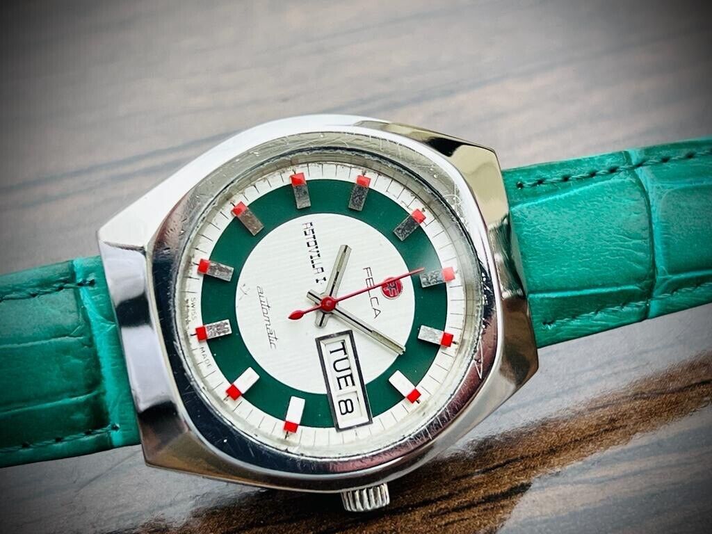 Vintage Felca Astovilla I Automatic Mens Watch, Swiss, Rare - Grab A Watch Co