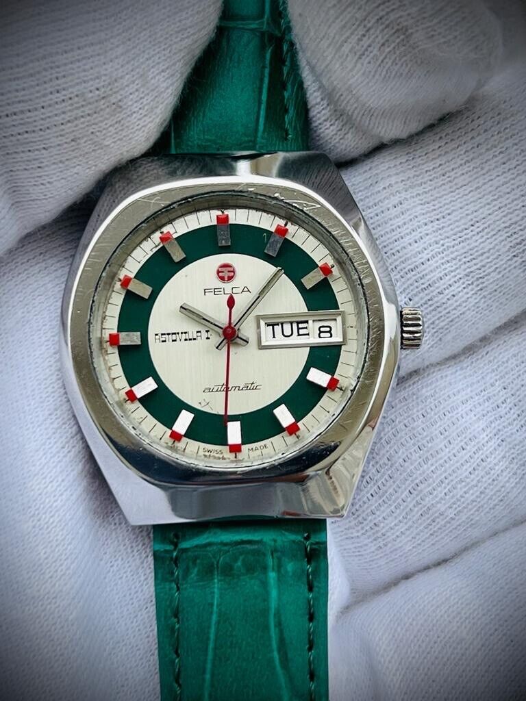 Vintage Felca Astovilla I Automatic Mens Watch, Swiss, Rare - Grab A Watch Co