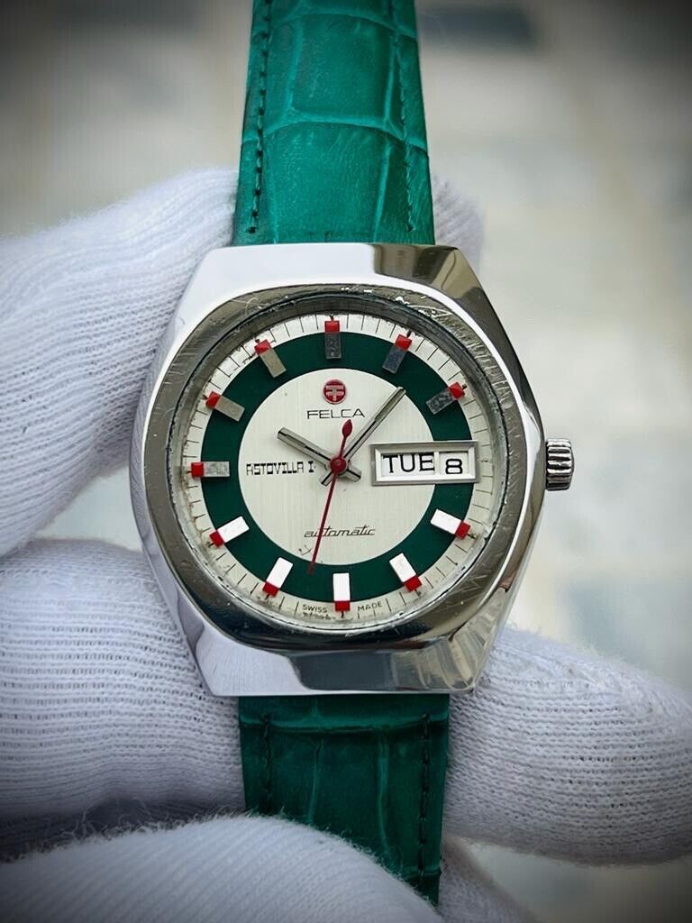 Vintage Felca Astovilla I Automatic Mens Watch, Swiss, Rare - Grab A Watch Co
