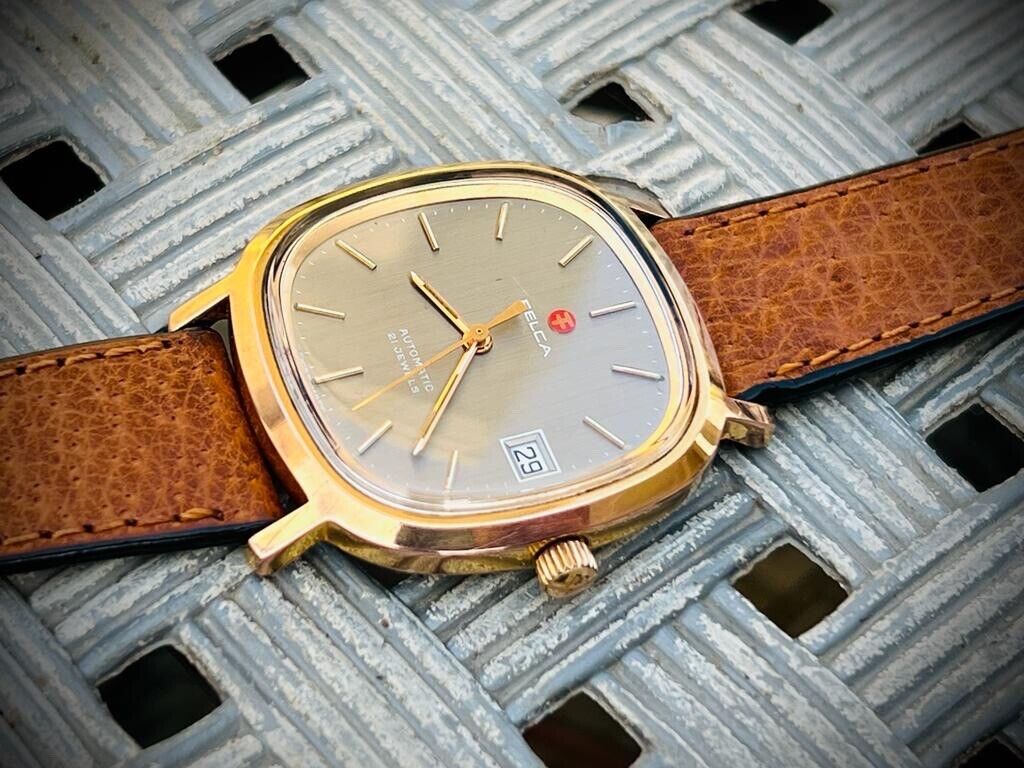 Vintage Felca Automatic 21J Gents Watch, Ref-8551, ETA 2892, Swiss, Perfect - Grab A Watch Co