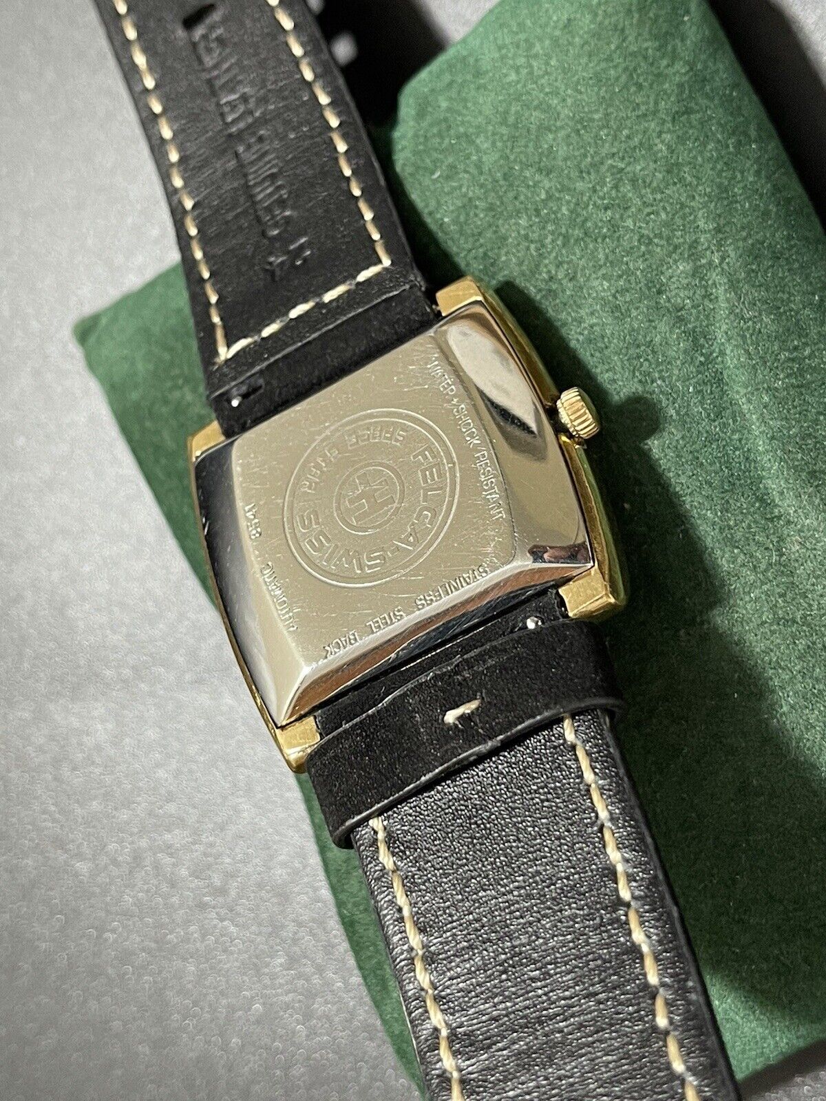 Vintage Felca Space Star 8541 Black Dial 37mm Aotomatic TV Shape Gents Watch - Grab A Watch Co