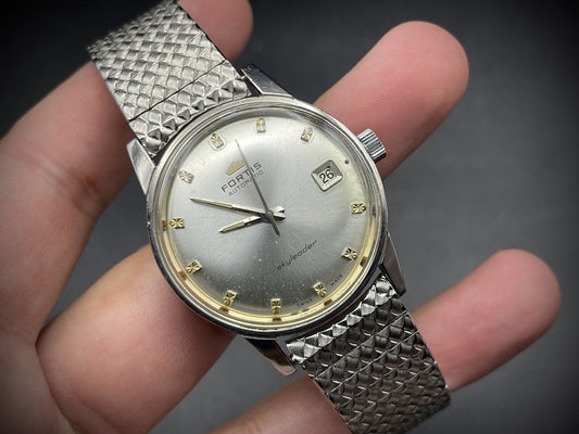 Vintage Fortis Sky leader 34mm Automatic Gents Watch, Swiss Made - Grab A Watch Co