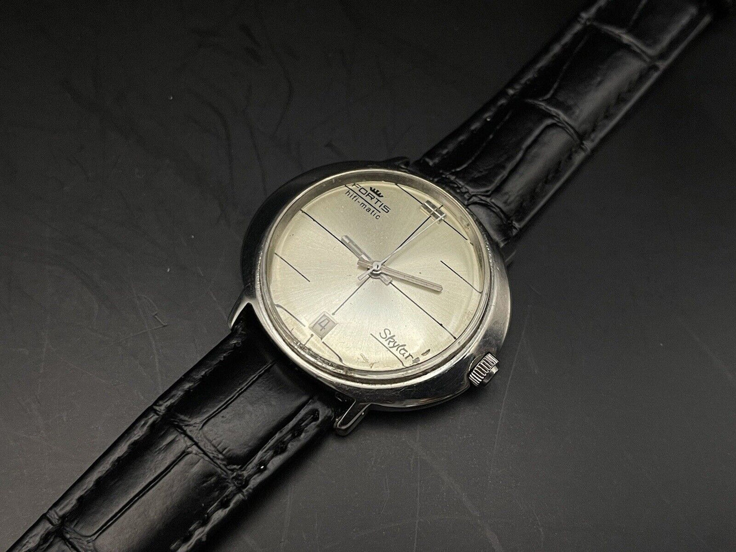 Vintage Fortis Skylark hifi-matic, 36mm Automatic Gents Watch, Swiss Made - Grab A Watch Co