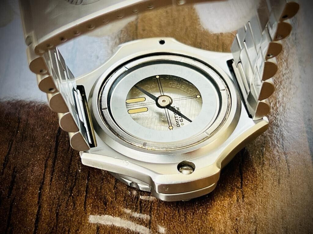 Vintage Hunting World Compass Quartz Mens Watch 48mm, swiss watch - Grab A Watch Co